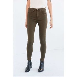 BDG Army green skinny pants